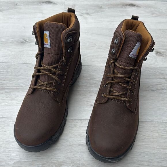 CARHARTT RUGGED FLEX® 6" STEEL TOE WORK BOOT SIZE 10 BROWN NEW WITHOUT BOX - Picture 6 of 7